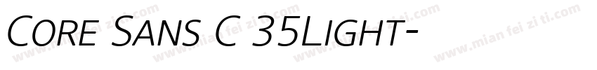 Core Sans C 35Light字体转换